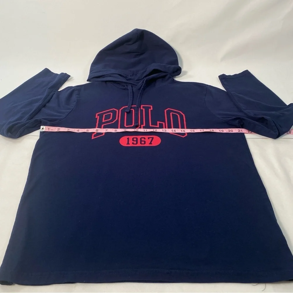 Polo Ralph Lauren Navy Blue Classic Lightweight Hoodie Mens Size M